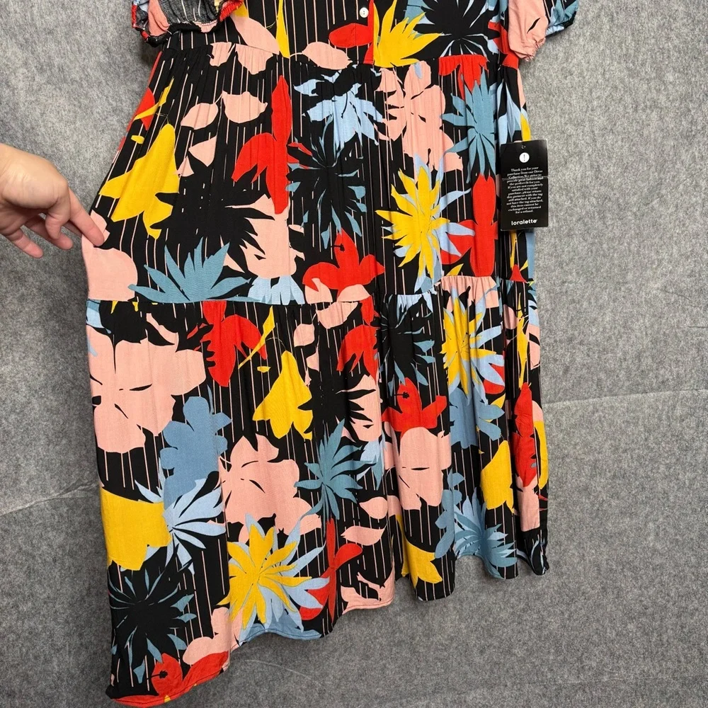 NWT Loralette Majesty Midi‎ Bloom Them Away Dress- Sz 14/16 - Picture 5 of 8